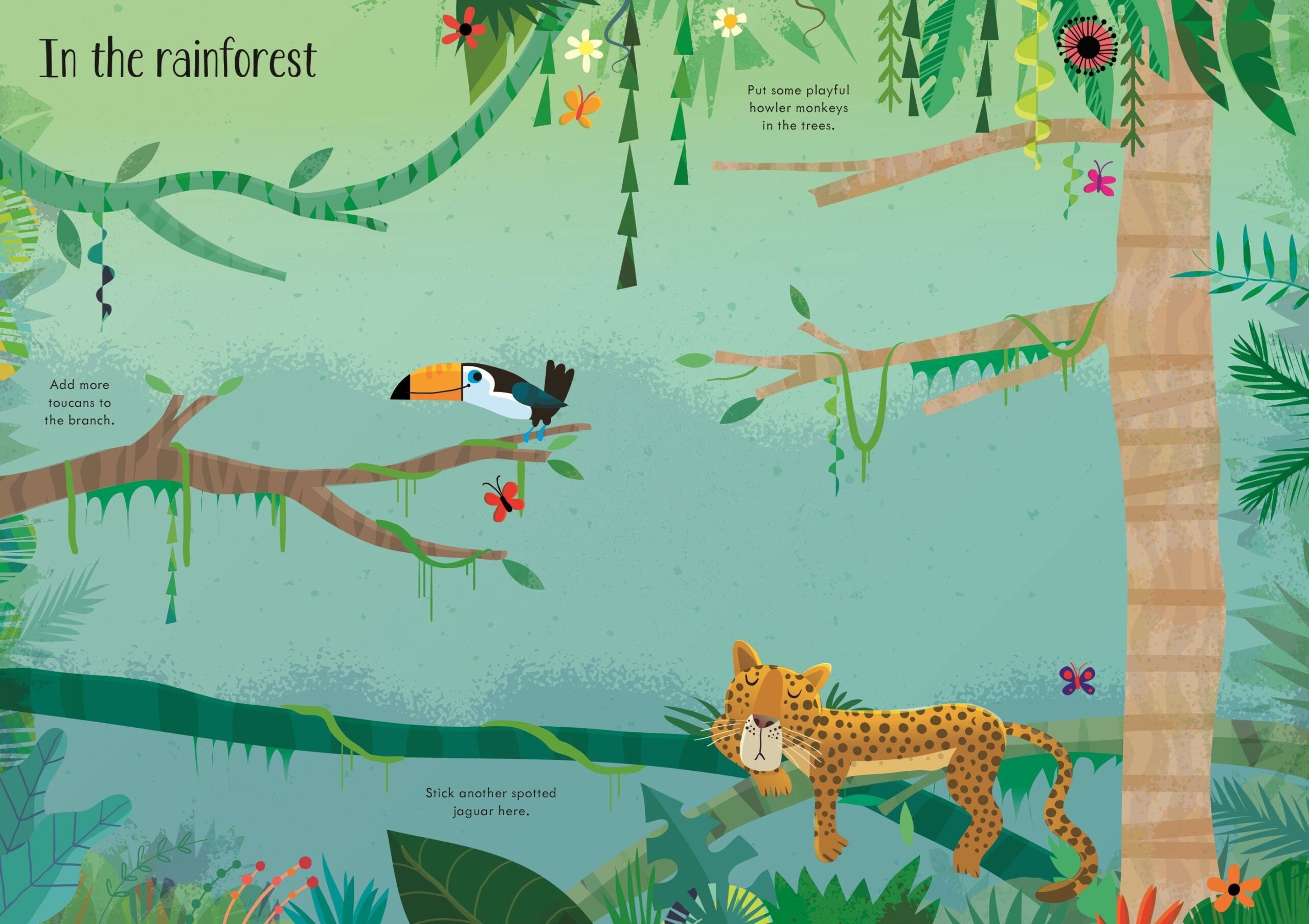 Little First Stickers Animals, carte cu stickere - Usborne