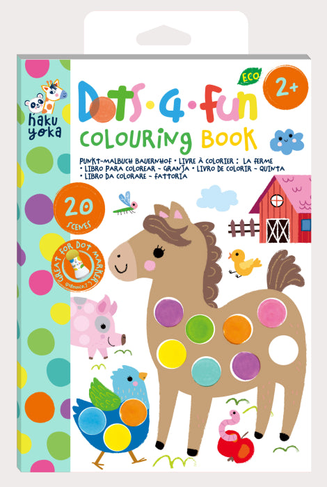 Carte de colorat cu ilustrații tematice, 25 x 17,6 cm – Dots4Fun