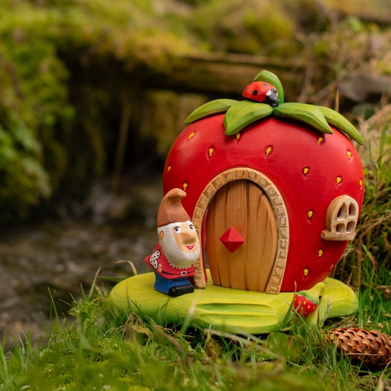 Căsuță Căpșună din lemn – BumbuToys