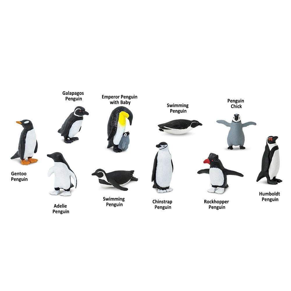 Set figurine realiste pinguini, 10 piese - Safari Ltd.