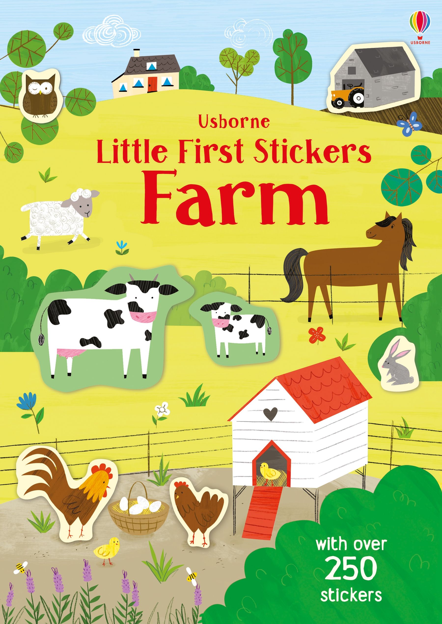 Little First Stickers Farm – Carte cu stickere pentru copii 3+ ani, Usborne