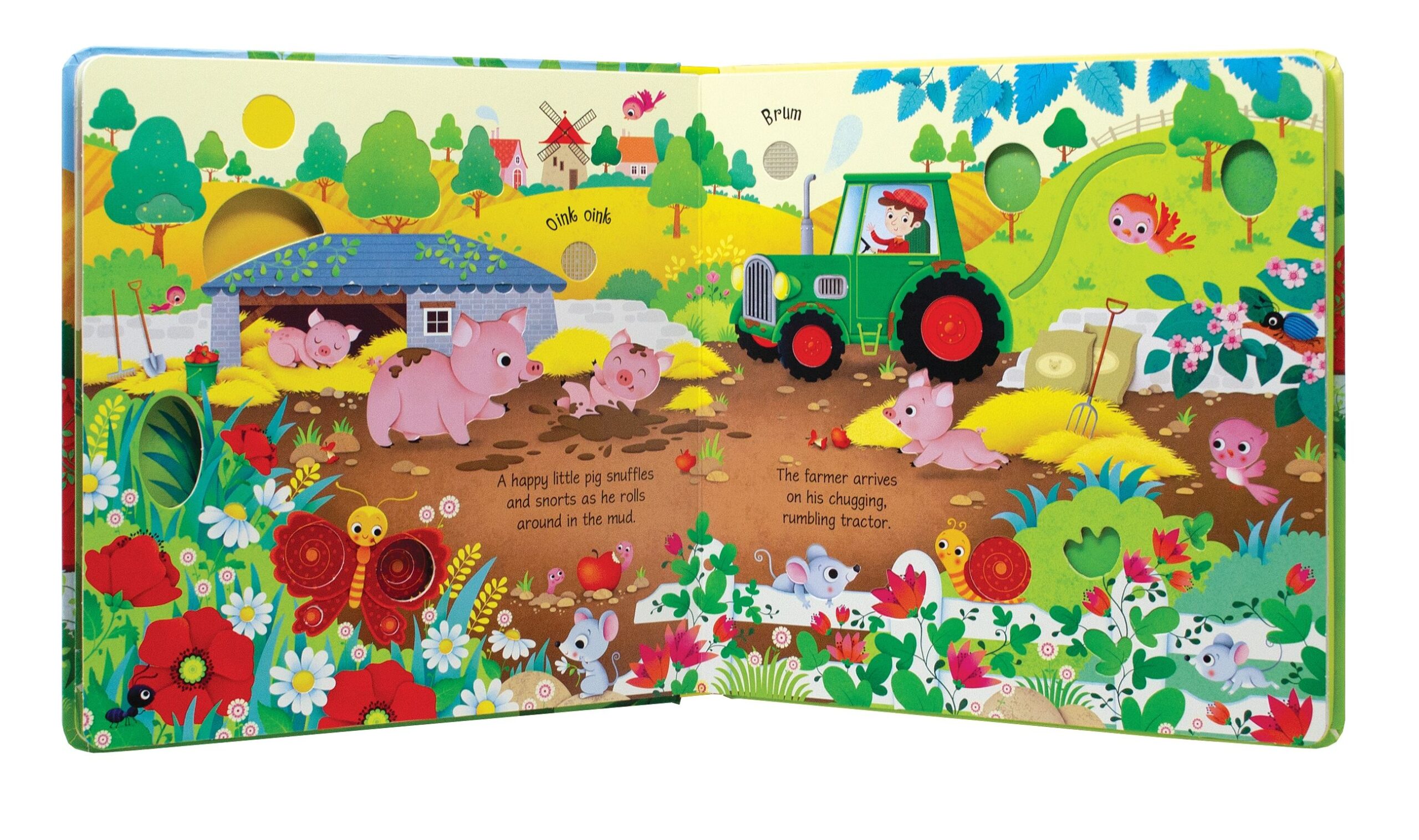 Farm Sounds, carte cu sunete - Usborne