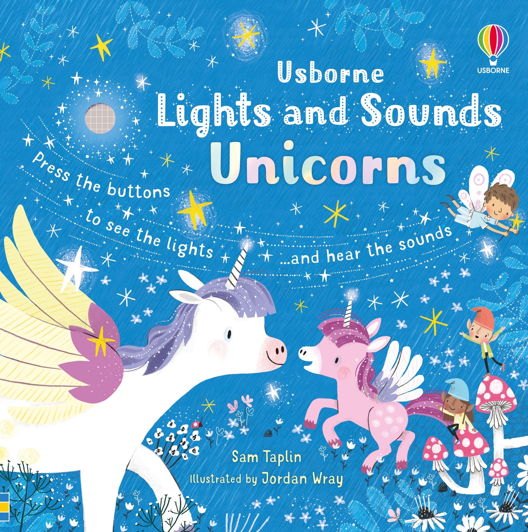 Lights and Sounds Unicorns – Carte pentru copii 6+ luni, Usborne