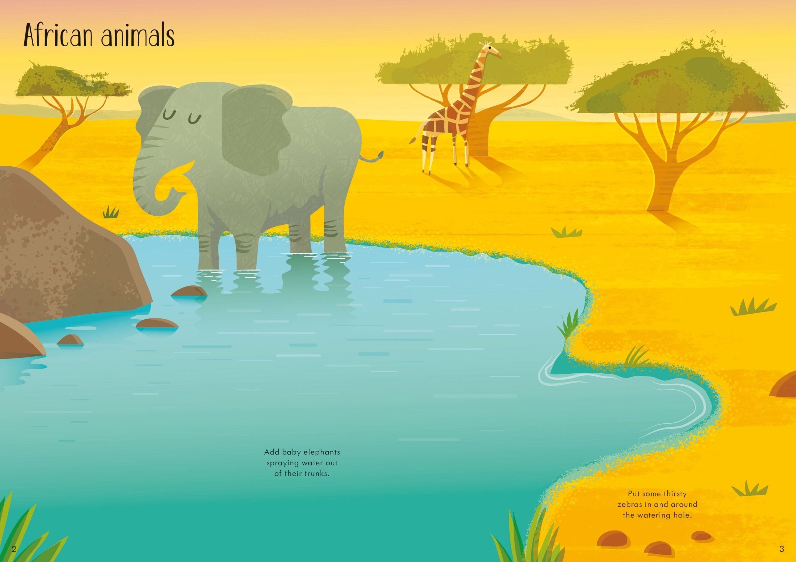 Little First Stickers Animals, carte cu stickere - Usborne