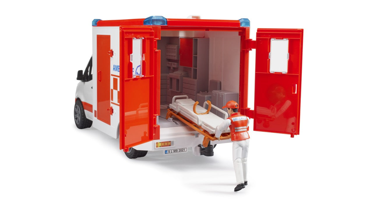 Ambulanță MB Sprinter cu paramedic, scară 1:16 – Bruder