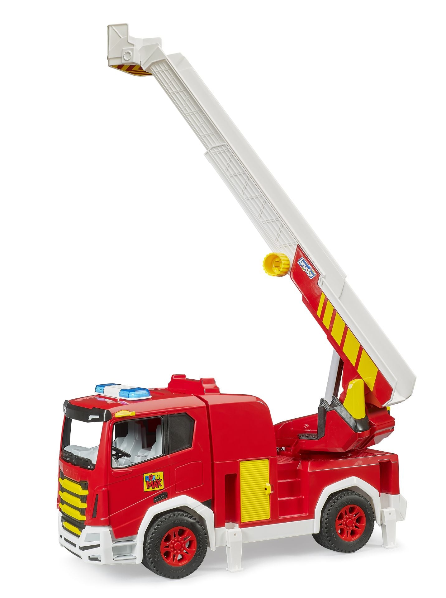 Mașină de pompieri ROADMAX cu scară extensibilă – Bruder
