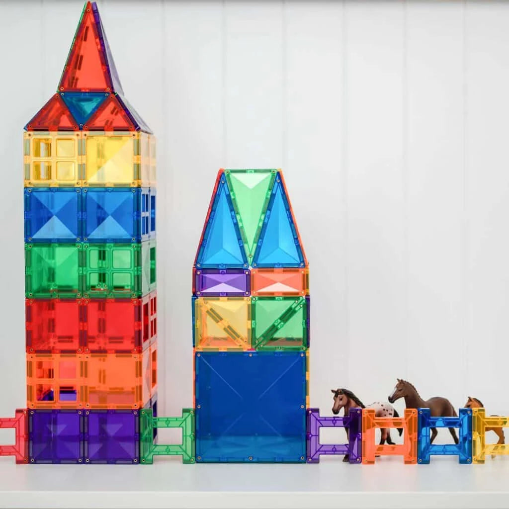 Set magnetic creativ curcubeu, 102 piese – CONNETIX