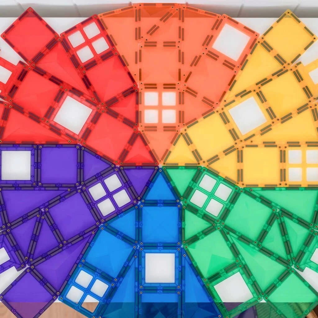 Set magnetic creativ curcubeu, 102 piese – CONNETIX