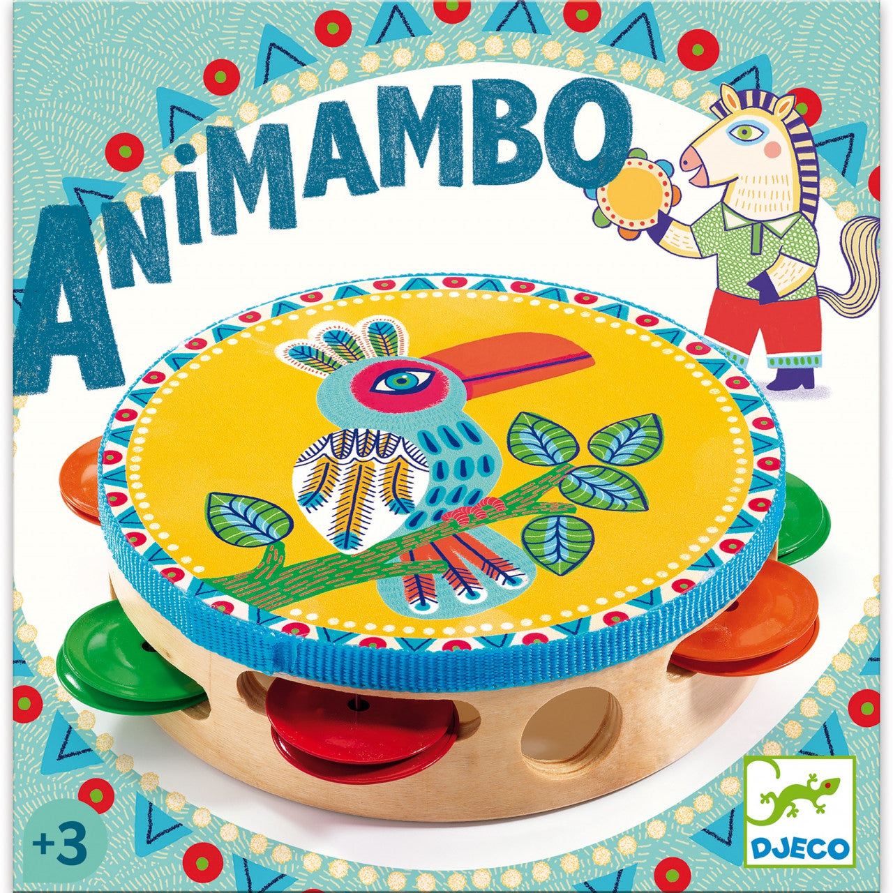 Tamburină din lemn Animambo - Djeco