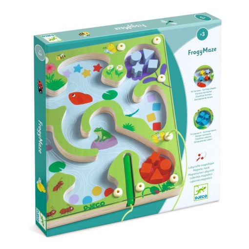 Joc magnetic de sortare Frogy Maze - Djeco
