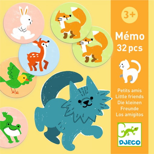 Joc de memorie Micii prieteni - Djeco