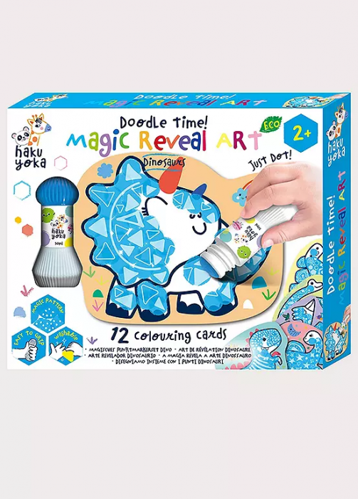 Kit de artă magică cu dinozauri, set de 12 carduri – [LIPSĂ DATE — necesită verificare: specificați brandul]
