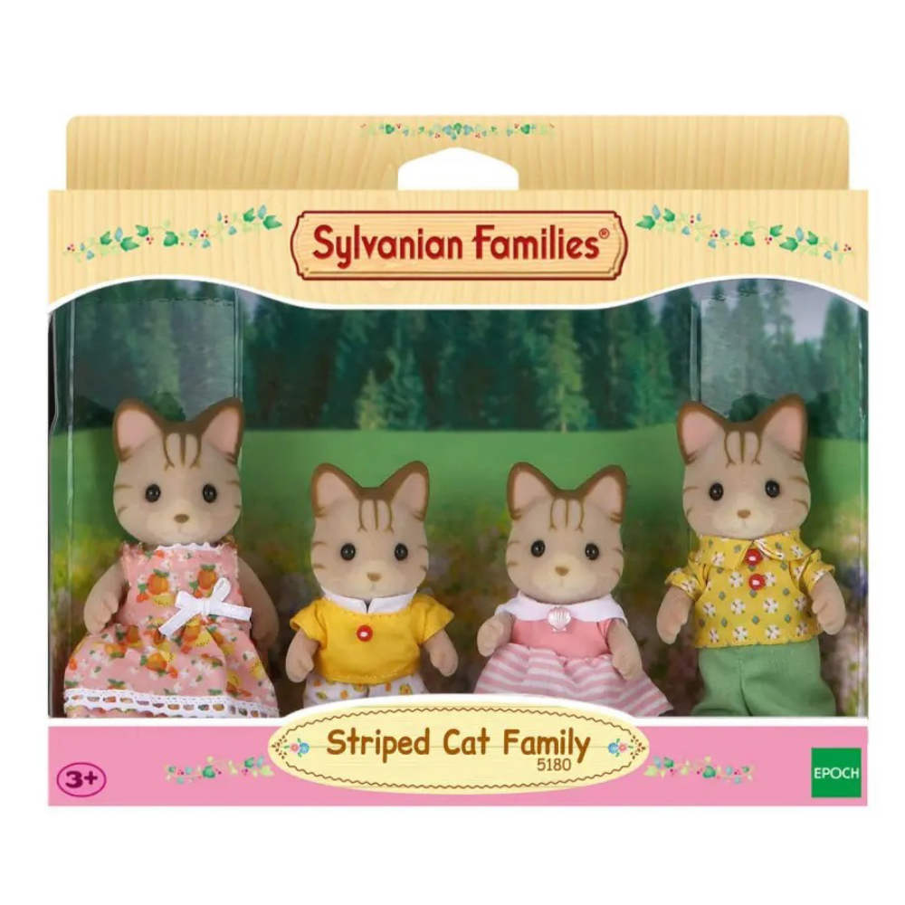 Set figurine Familia Pisicuțelor Vărgate, 4 piese – Sylvanian Families