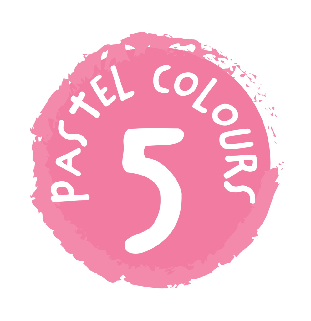 Carioci lavabile Dot Markers, 5 culori pastel - Haku Yoka by Avenir
