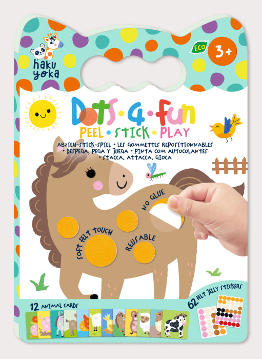 Carte de activități cu elemente autoadezive, 19 x 27 x 1 cm – Dots4Fun