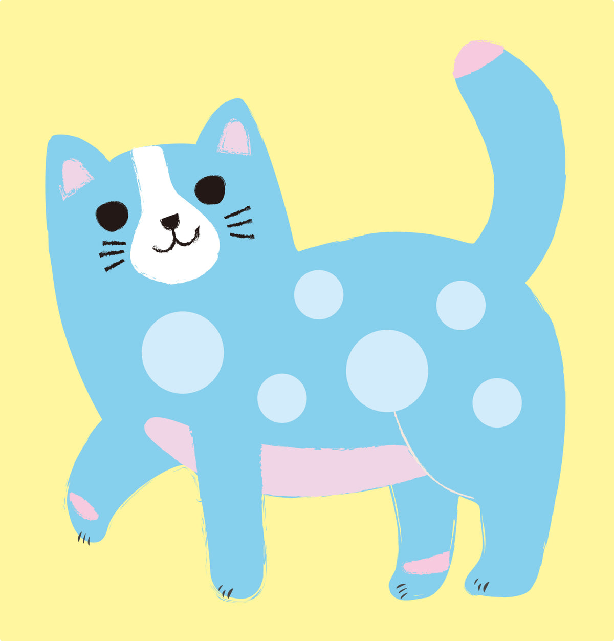 Carte Dots4Fun cu stickere reutilizabile tip buline - Câini și pisici – Haku Yoka by Avenir