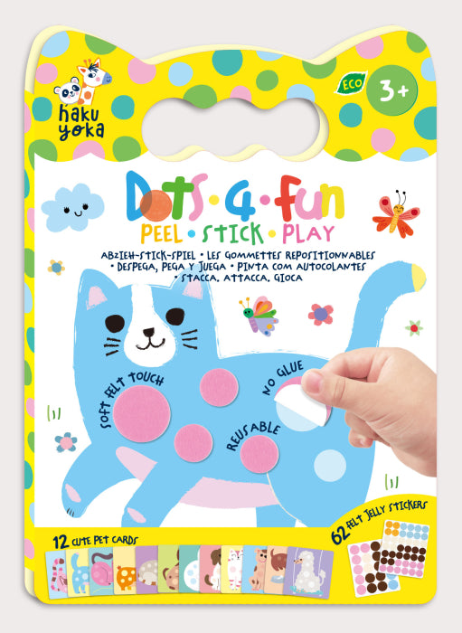 Carte de activități cu elemente autoadezive, 19 x 27 x 1 cm – Dots4Fun