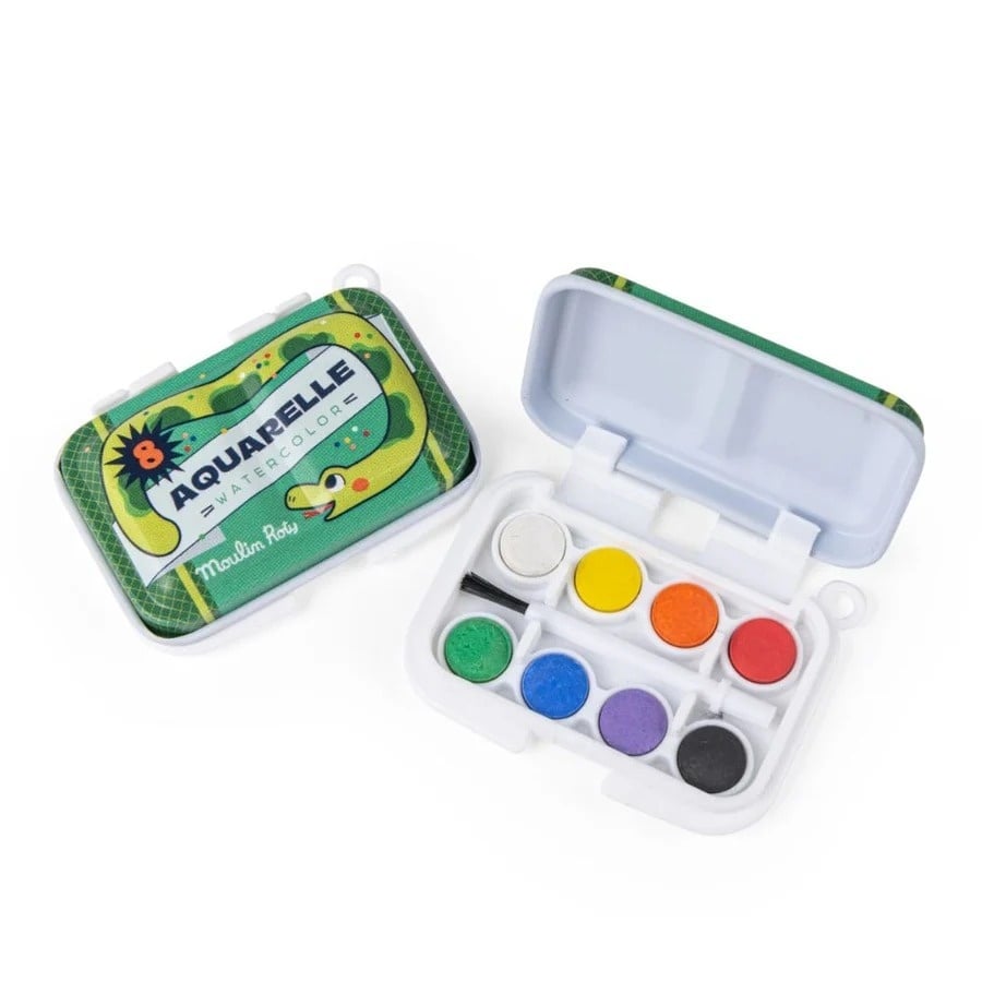 Set acuarelă mini, 8 culori – Moulin Roty
